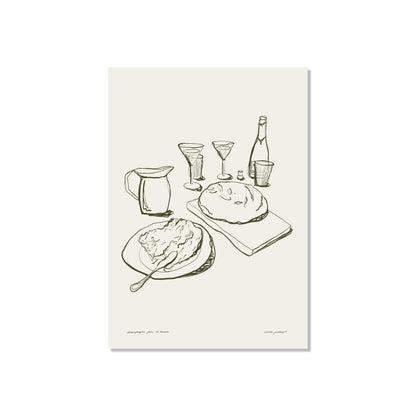 champagne, pain et beurre
