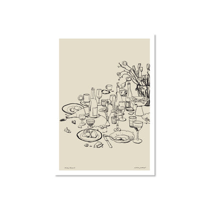 dinner drama - triptych