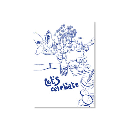 let's celebrate - blue