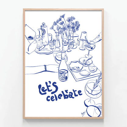 let's celebrate - blue