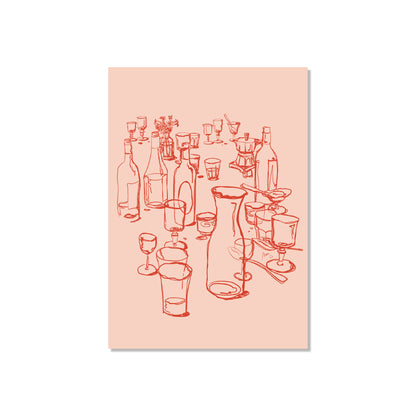 messy table - saumon