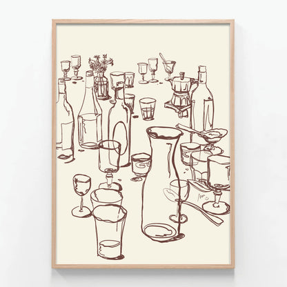 messy table - café
