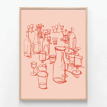 messy table - saumon